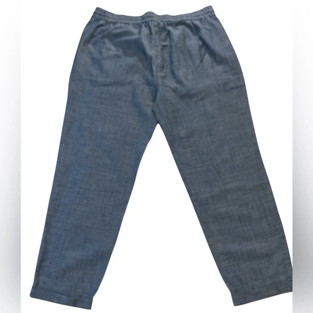 J. Crew Reimagined‎ Pull-On, Ankle Cropped Pants, Women's, Color Blue, Size 12